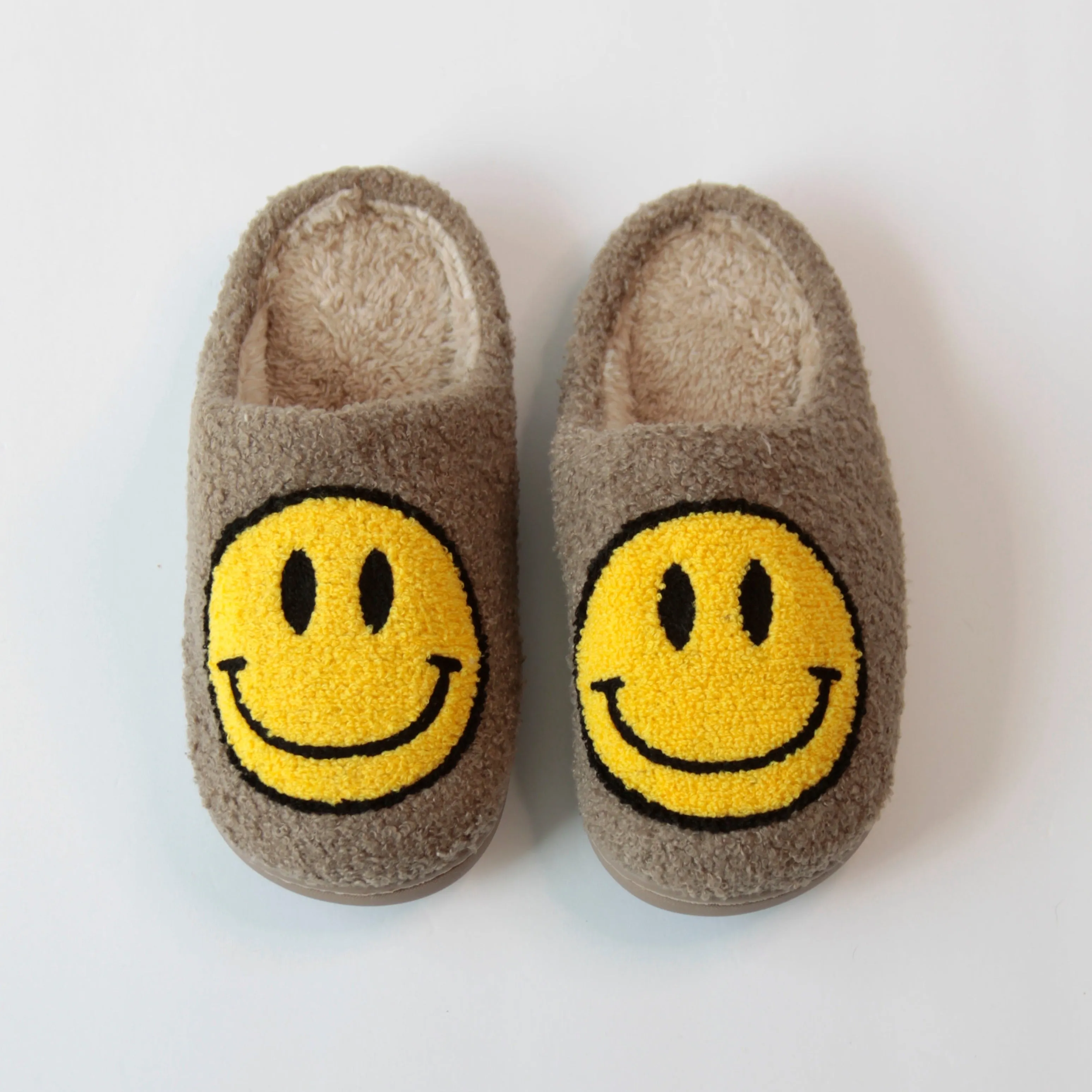 Tan Happy Slippers