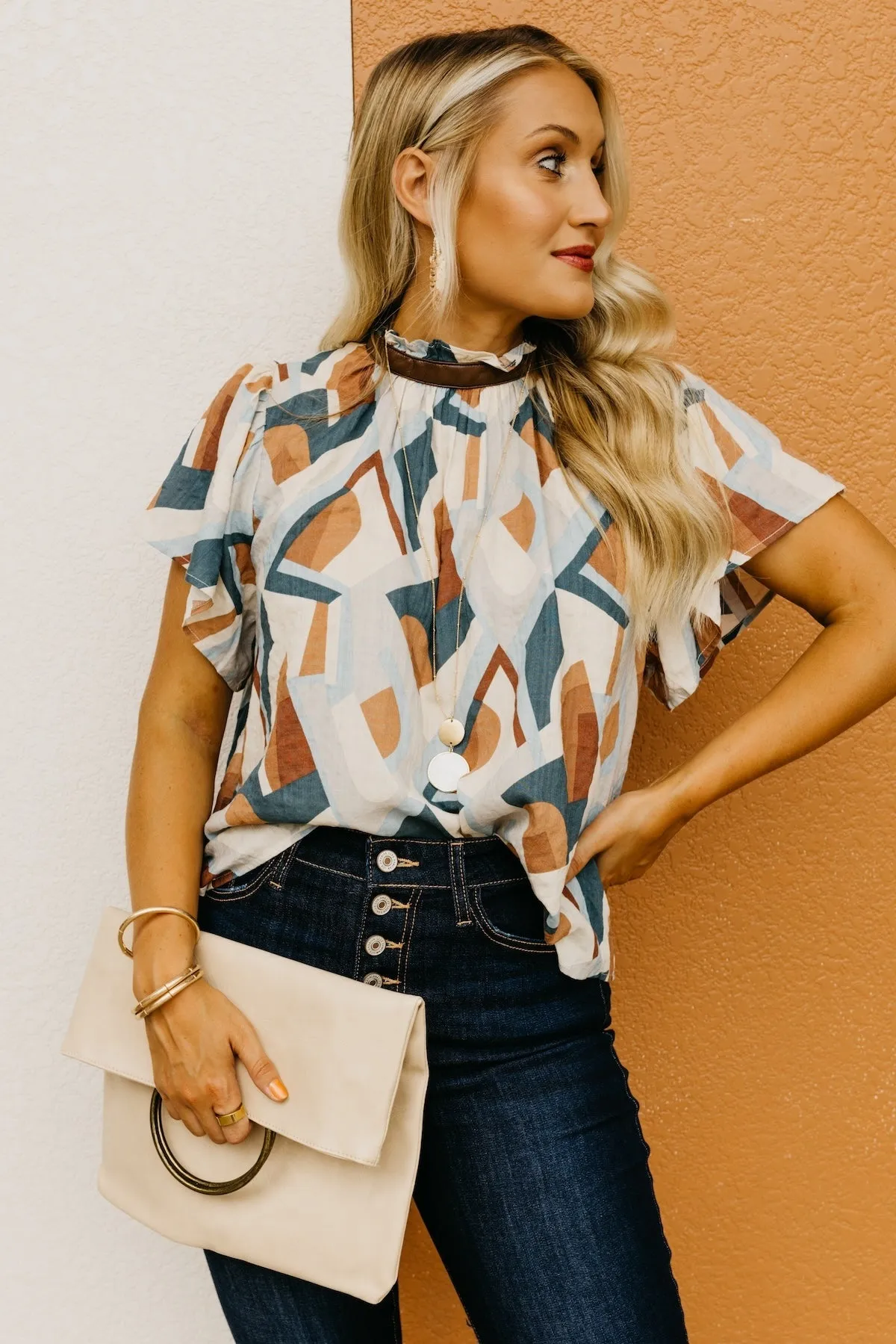 The Weber Printed Woven Blouse
