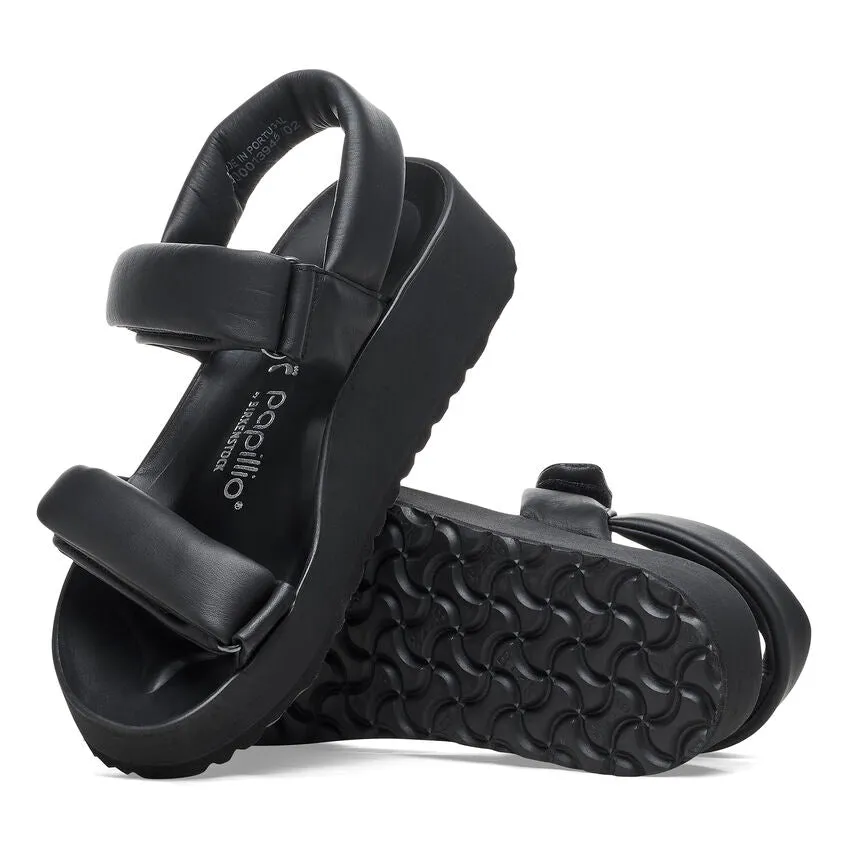 Theda - Black Natural Leather||Theda - Cuir naturel noir