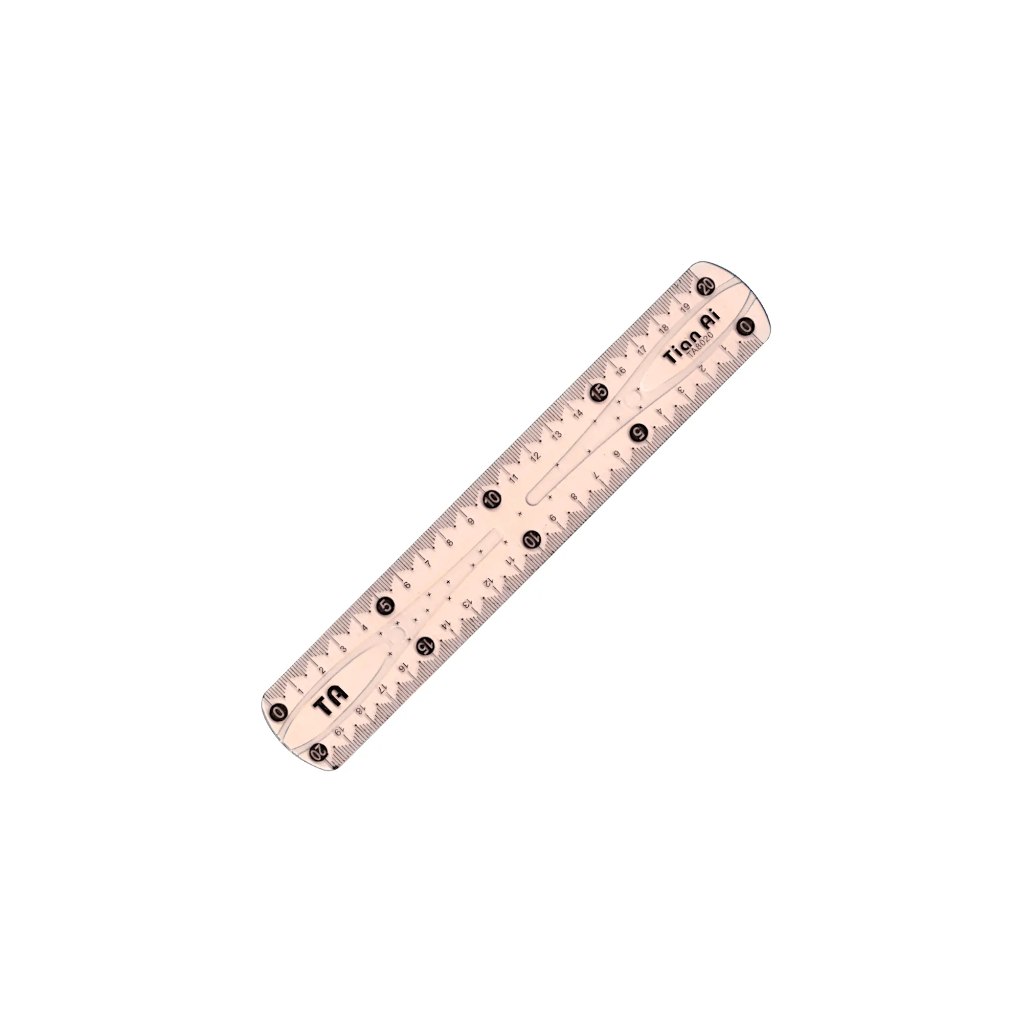 Tian Flexible Plastic Ruler 20 cm