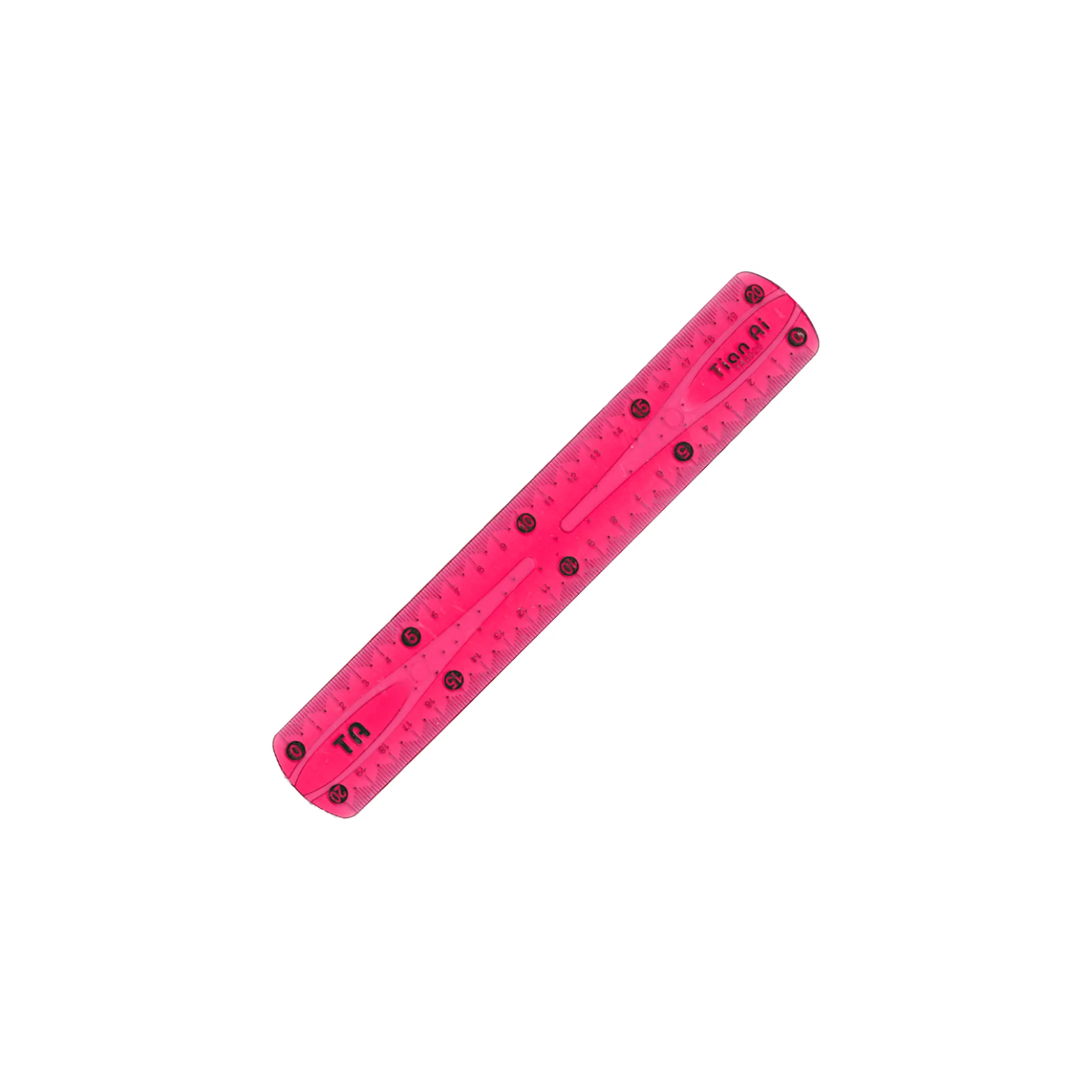 Tian Flexible Plastic Ruler 20 cm