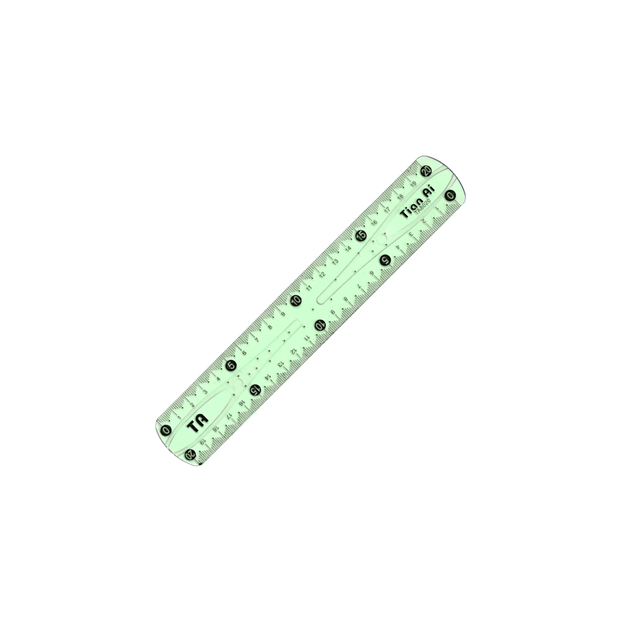 Tian Flexible Plastic Ruler 20 cm