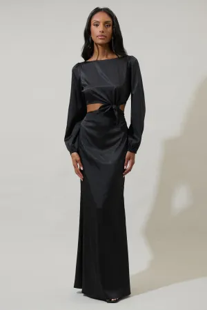 Tulia Twist Tie Maxi Dress