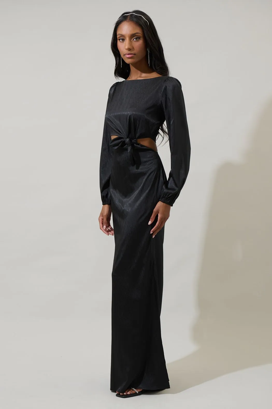 Tulia Twist Tie Maxi Dress