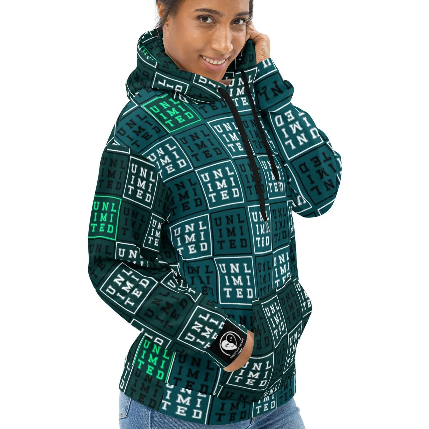 Unlimited Green - All-Over Print Unisex Hoodie