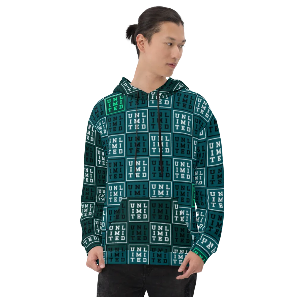 Unlimited Green - All-Over Print Unisex Hoodie