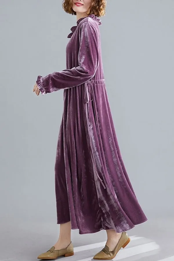 Velvet Plus Size Maxi Dress