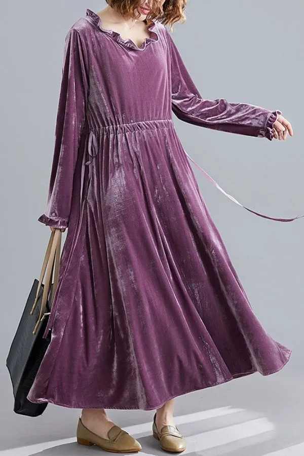 Velvet Plus Size Maxi Dress