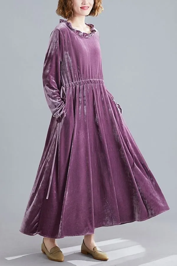 Velvet Plus Size Maxi Dress