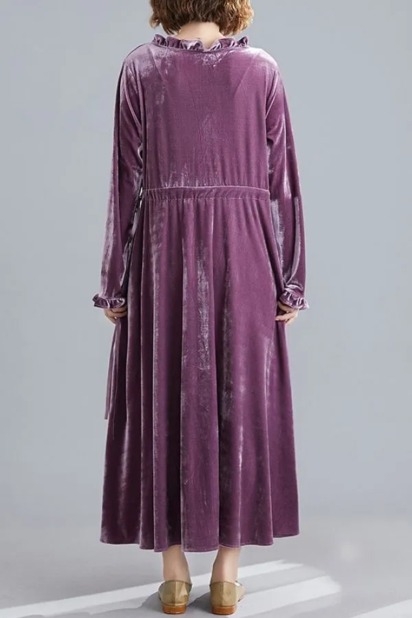 Velvet Plus Size Maxi Dress