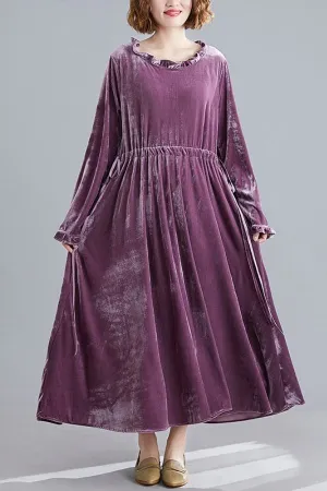 Velvet Plus Size Maxi Dress