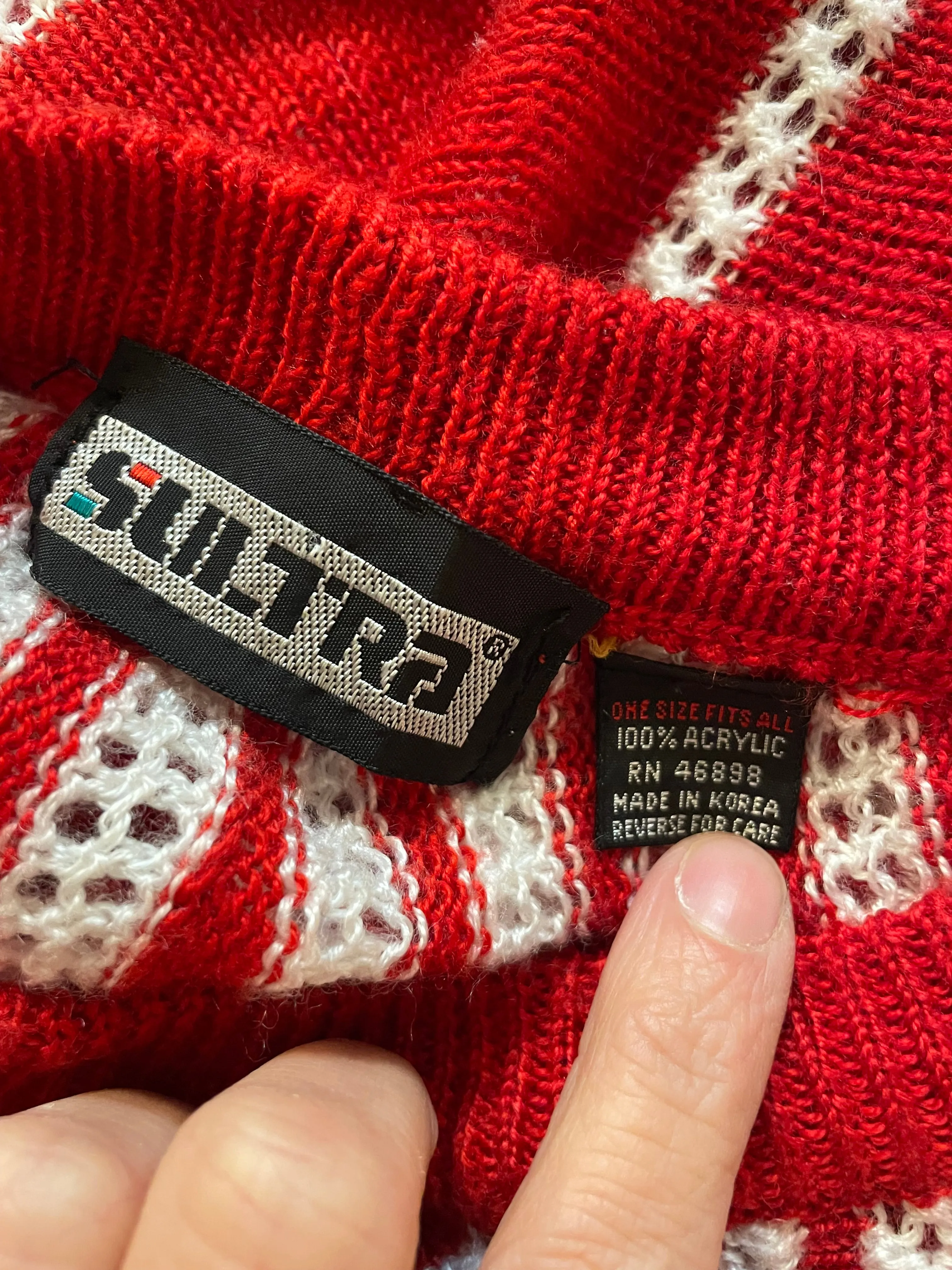 Vintage 70s 80s Sultra striped knit Pullover Sweater // OSFM // (ht2408