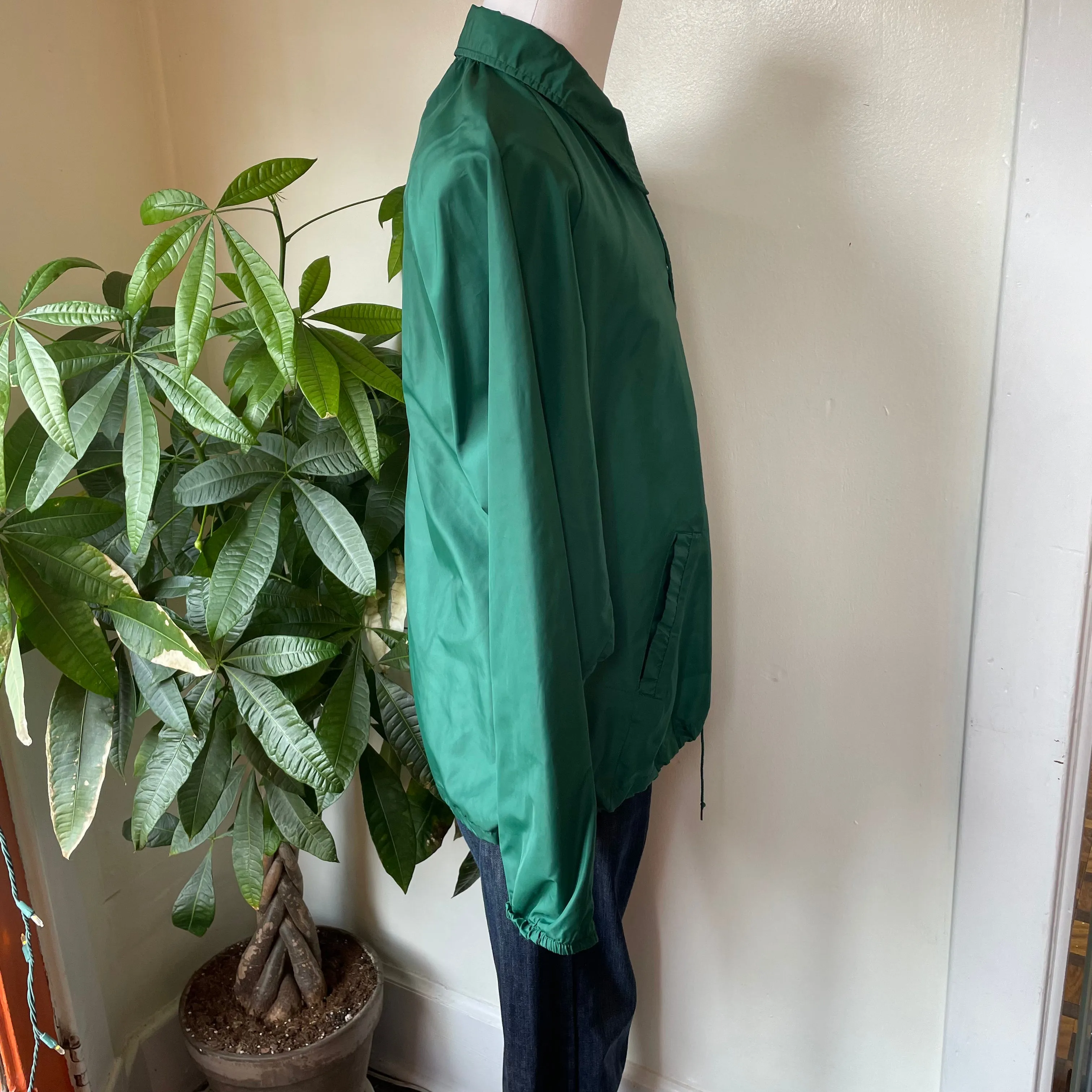 Vintage 70s Retro Green Champion 4-H Lightweight Windbreaker Jacket // Size X-Large (HT2329)