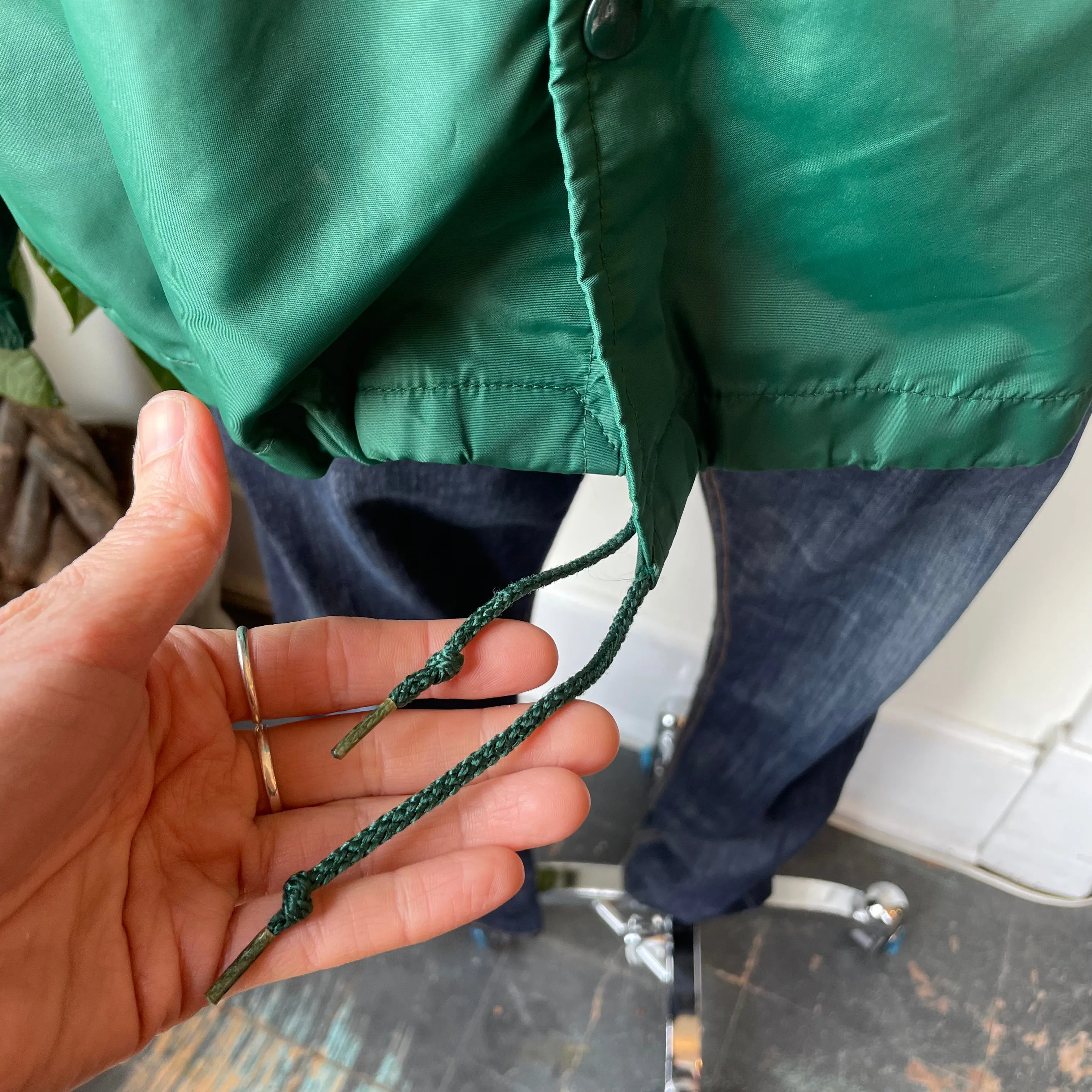 Vintage 70s Retro Green Champion 4-H Lightweight Windbreaker Jacket // Size X-Large (HT2329)