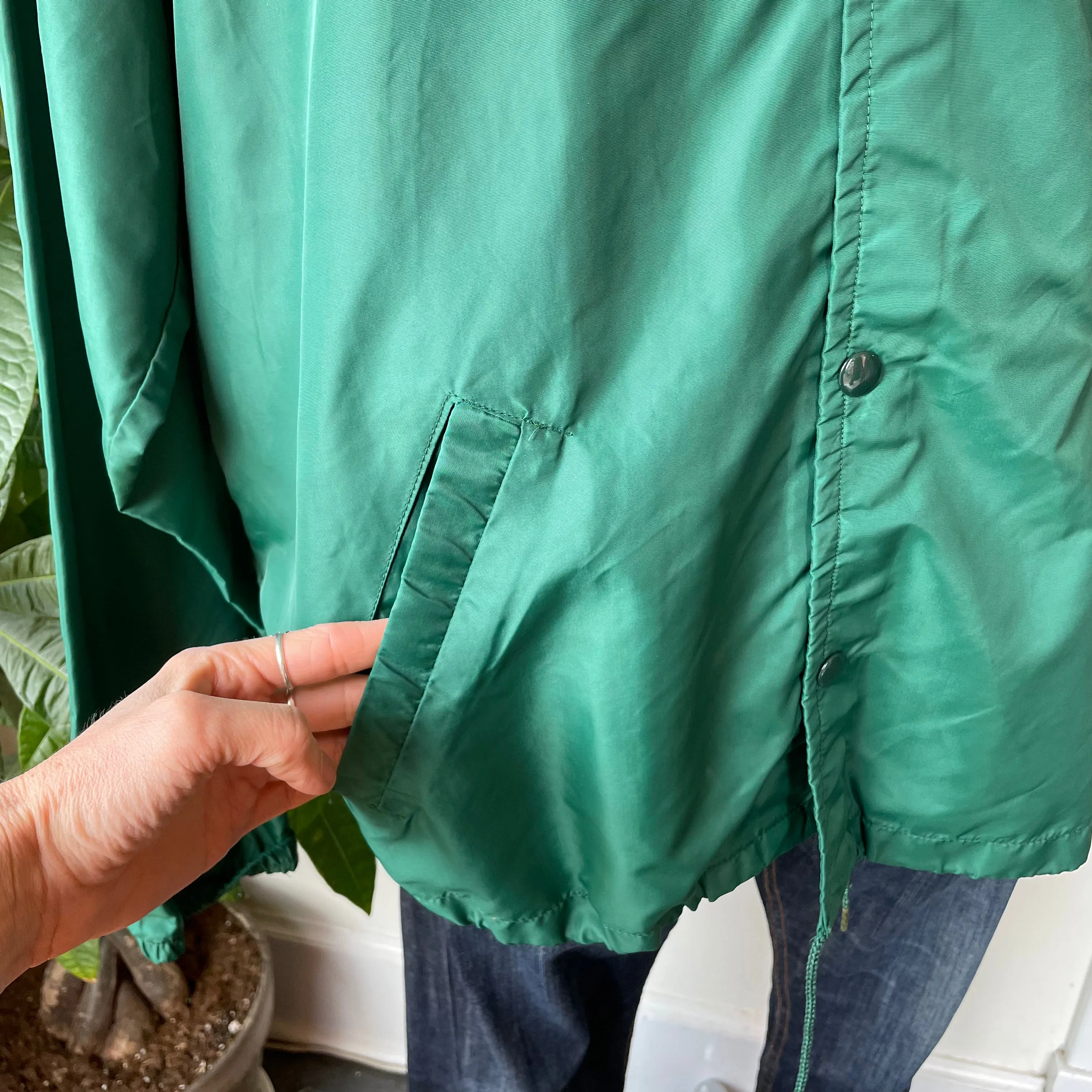 Vintage 70s Retro Green Champion 4-H Lightweight Windbreaker Jacket // Size X-Large (HT2329)