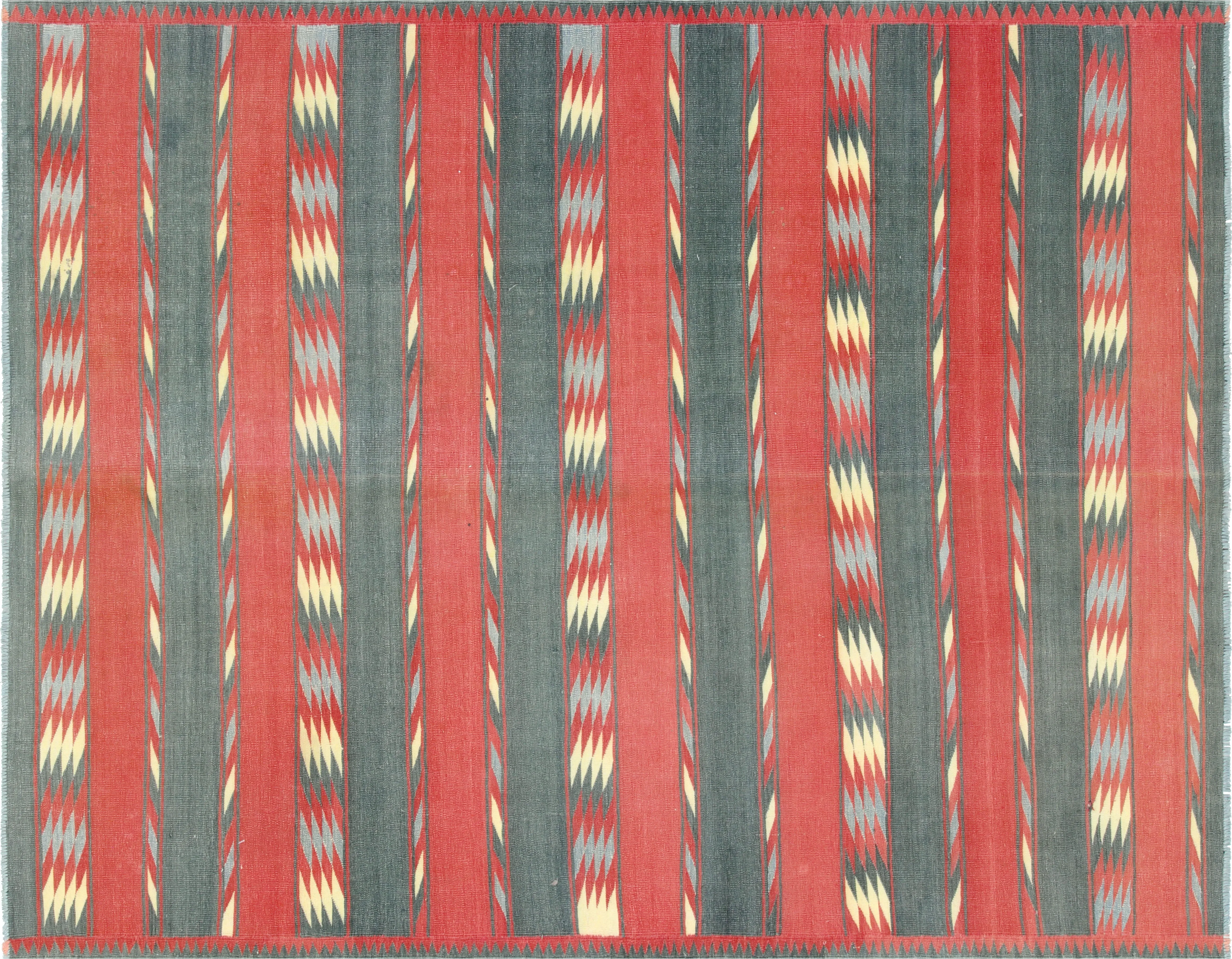 Vintage Afghan Maimana Kilim - 6'2" x 8'0"