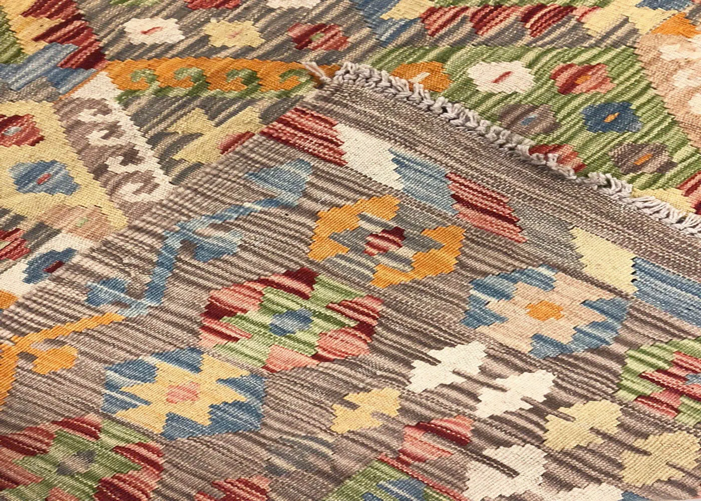 Vintage Afghan Maimana Kilim - 6'9" x 9'5"