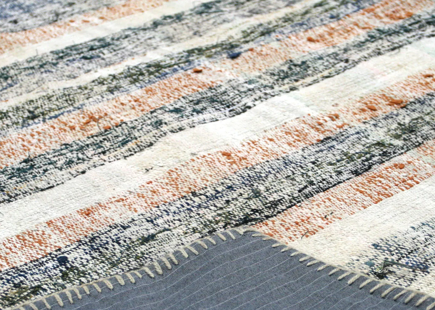 Vintage Turkish Rag Kilim - 6' x 9'7"
