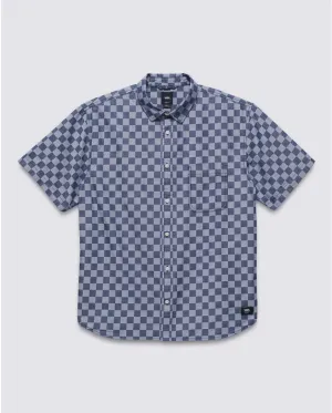WADE CHECKERBOARD WOVEN SHIRT - DRESS BLUES/WHITE