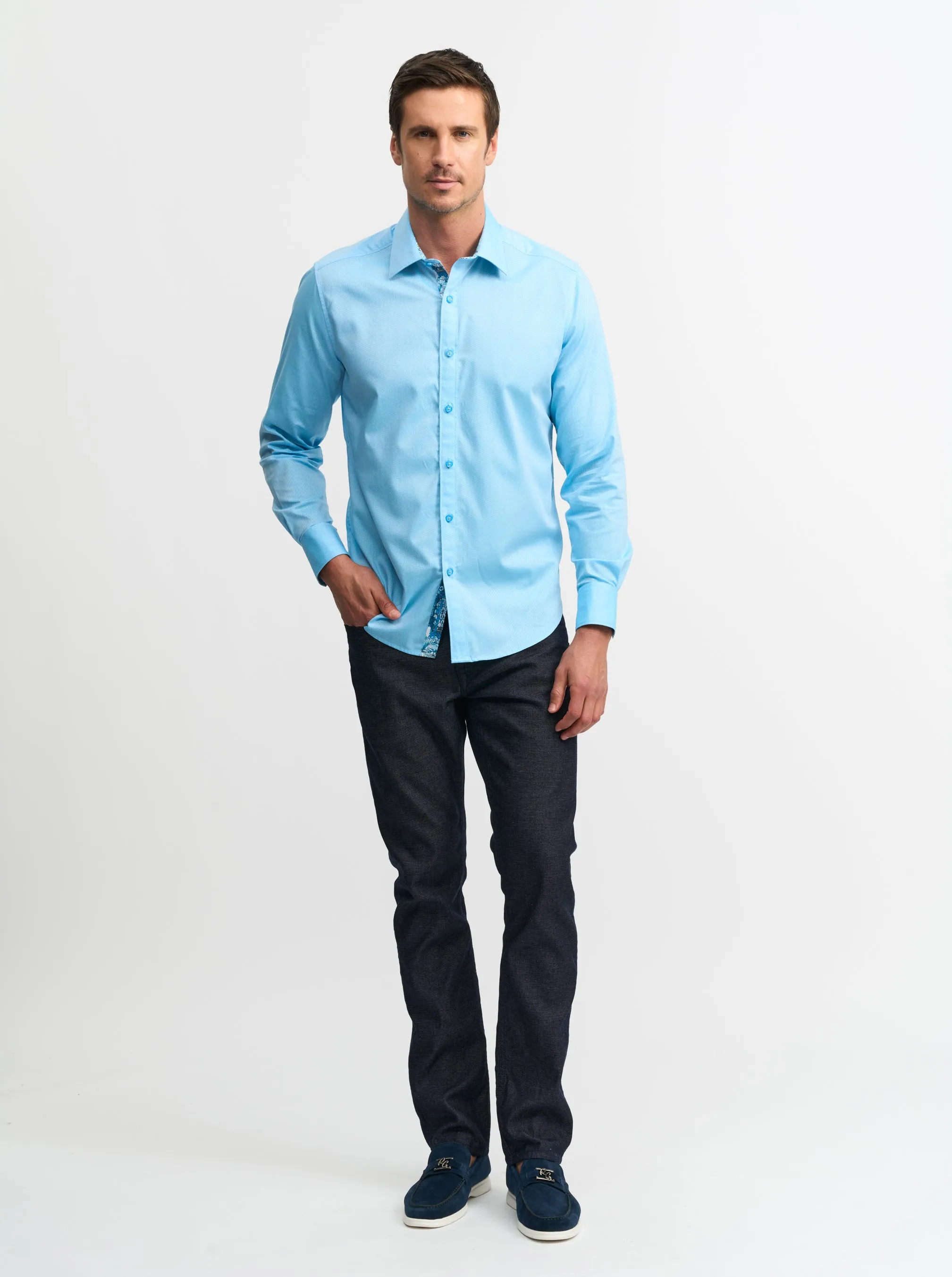 WAYFARER 4 LONG SLEEVE BUTTON DOWN SHIRT