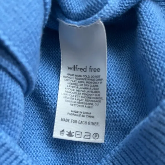 Wilfred Blue Cardigan Sweater