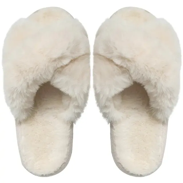 Winter Luxury Fur Slippers