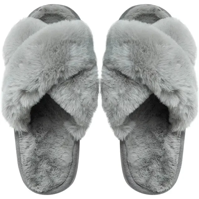 Winter Luxury Fur Slippers