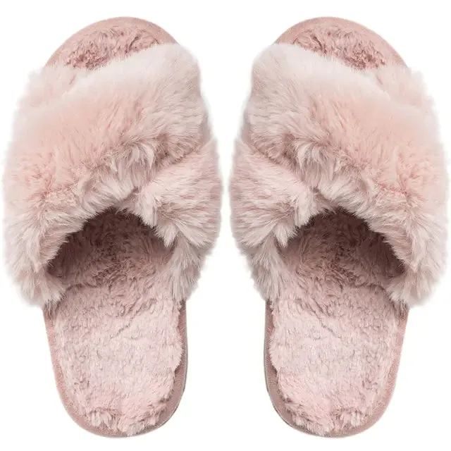 Winter Luxury Fur Slippers