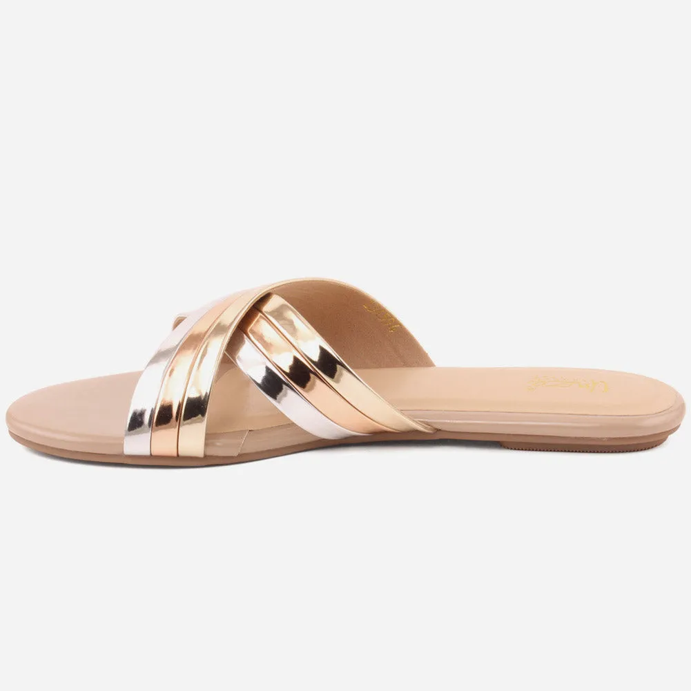 Women "BADY" Multi Color Slip On Slippers