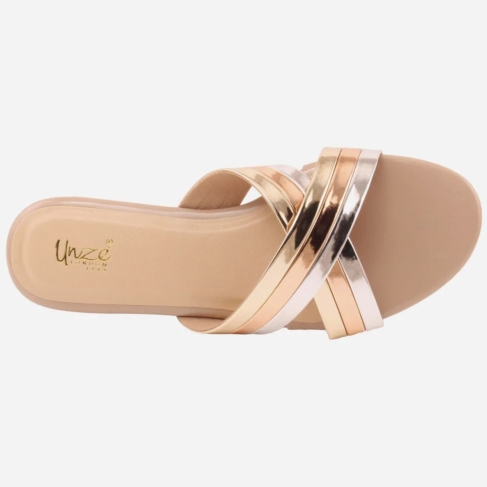 Women "BADY" Multi Color Slip On Slippers