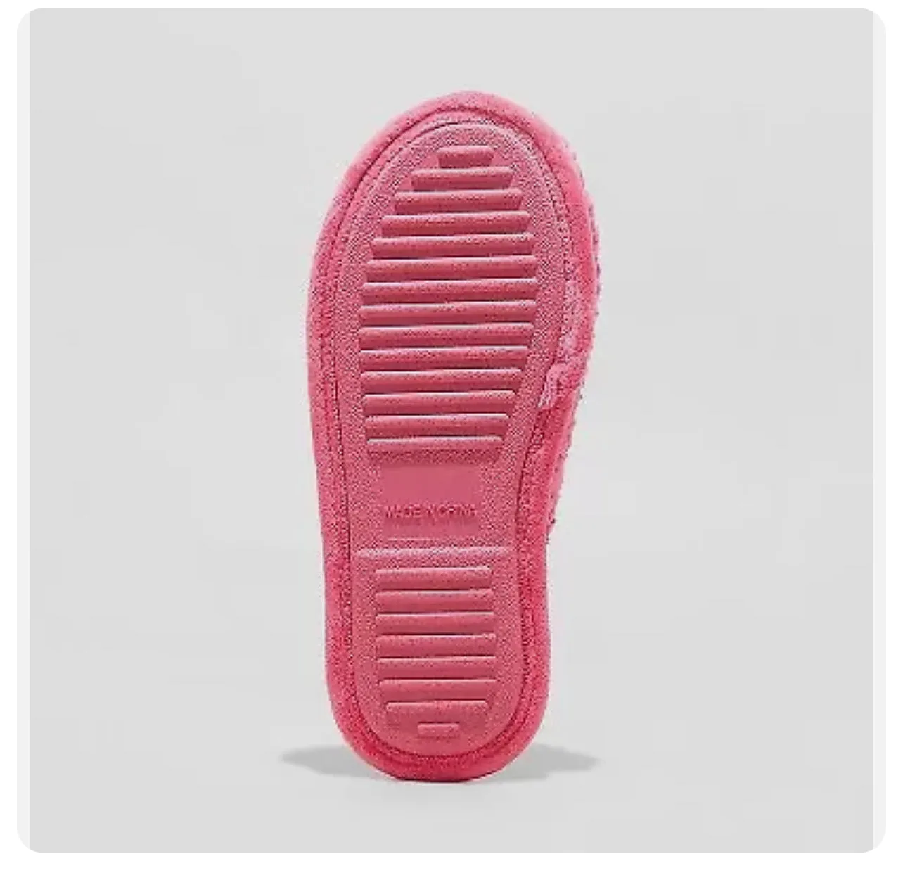 Women’s OH WHAT FUN Pink Fuzzy Slippers - L 9/10