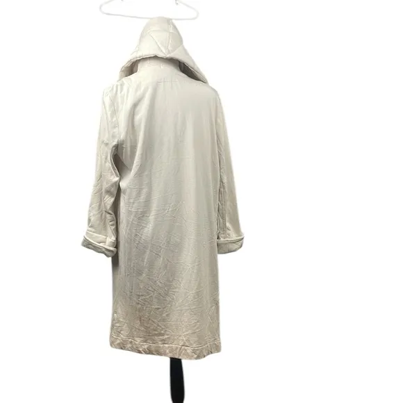 Young Fabulous &amp; Broke cream long line open front quilted blanket cardigan