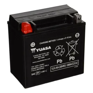 Yuasa Battery Maintenance Free AGM Factory Activated YTX14-F/A Part#