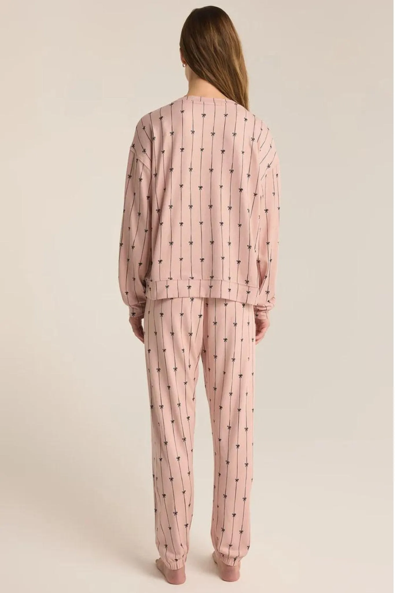 Z Supply: Cozy Pinbows Set in Cashmere Pink